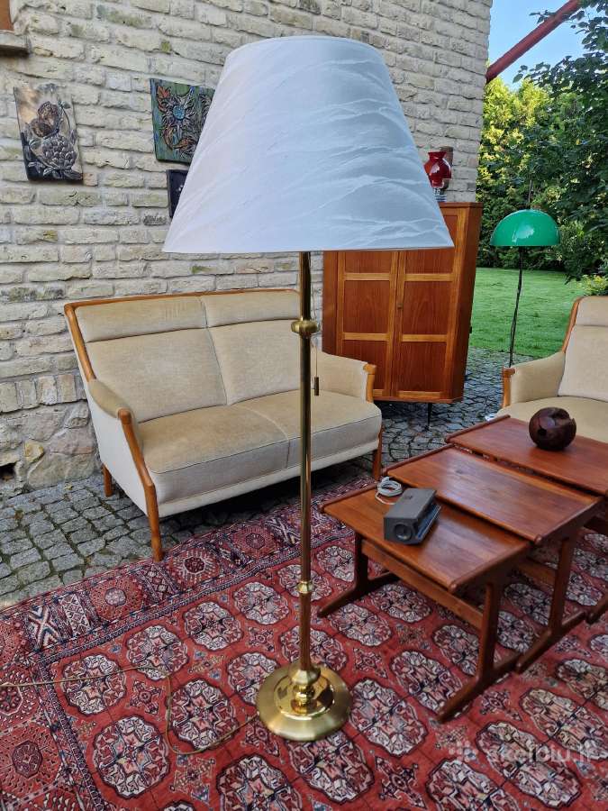 Vintažinis mid century žalvario toršeras - nuotraukos Nr. 26