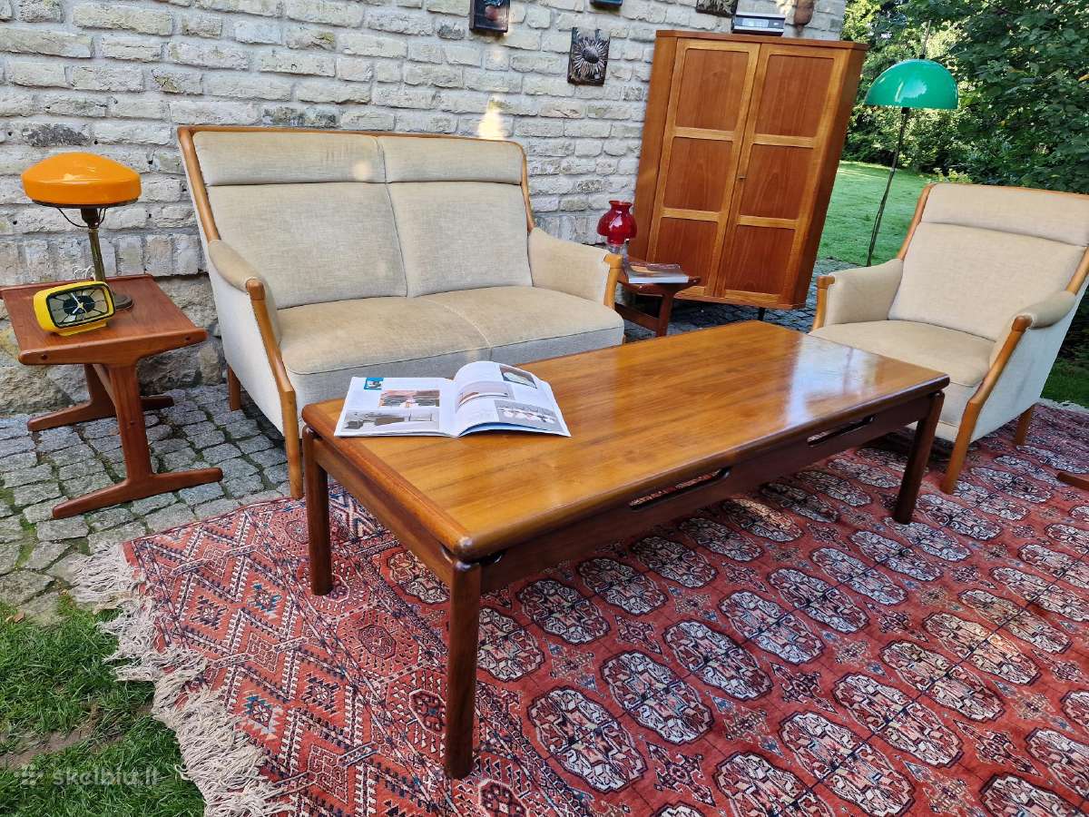 Vintažinė mid century kampinė tikmedžio indauja - nuotraukos Nr. 35