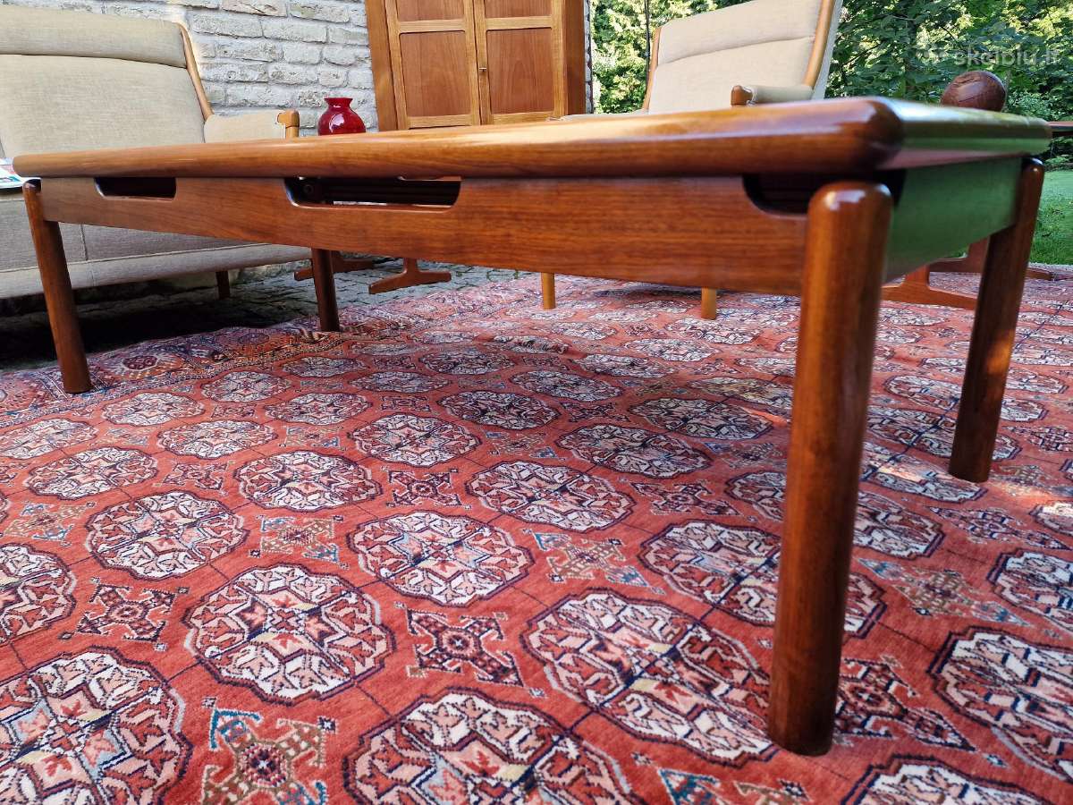 Vintažinis mid century riešutmedž. kavos staliukas - nuotraukos Nr. 23