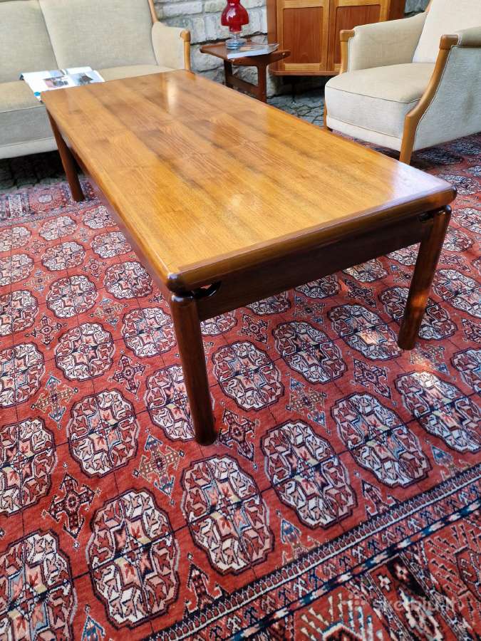 Vintažinis mid century riešutmedž. kavos staliukas - nuotraukos Nr. 27