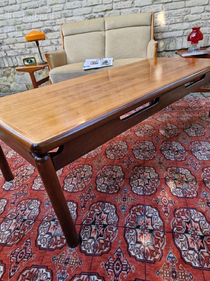 Vintažinis mid century riešutmedž. kavos staliukas - nuotraukos Nr. 35