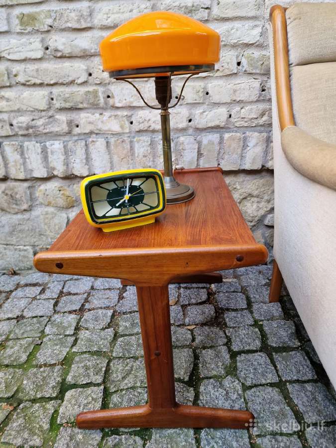 Vintažinis mid century riešutmedž. kavos staliukas - nuotraukos Nr. 38