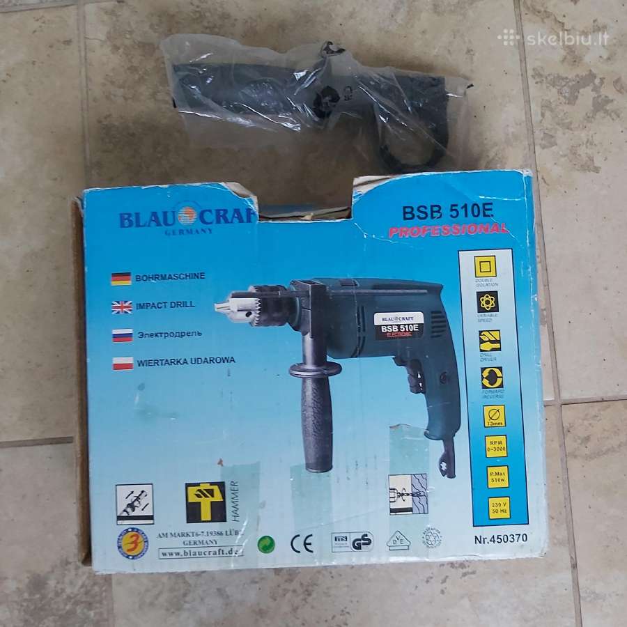 Smūginis gręžtuvas - Skelbiu.lt