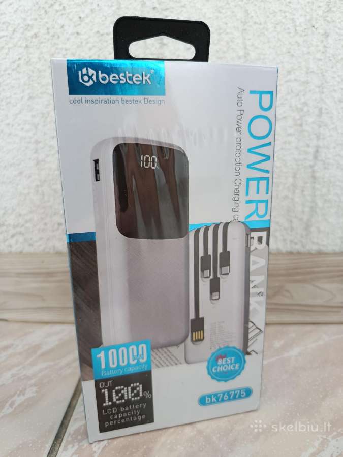 Naujas 10000mah Power Bankas Bestek