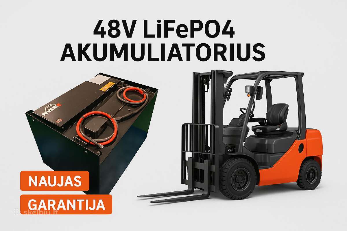 Šakinių krautuvų baterijos akumuliatoriai 24v 48v