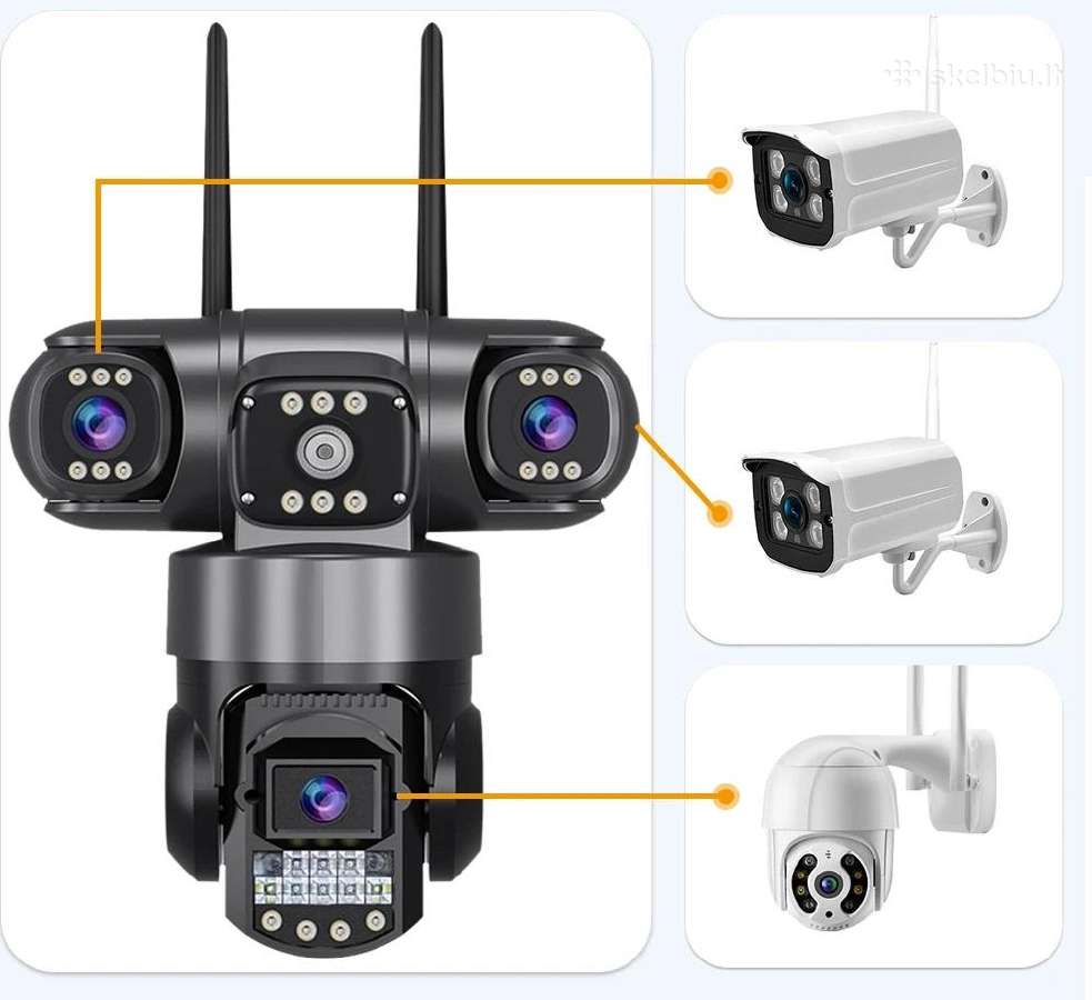 Sekiojanti kamera su Trimis objektyvais, WiFi 12mp - nuotraukos Nr. 5