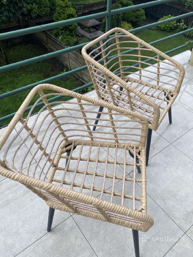 Lauko kėdės vidaxl 2vnt - nuotraukos Nr. 4