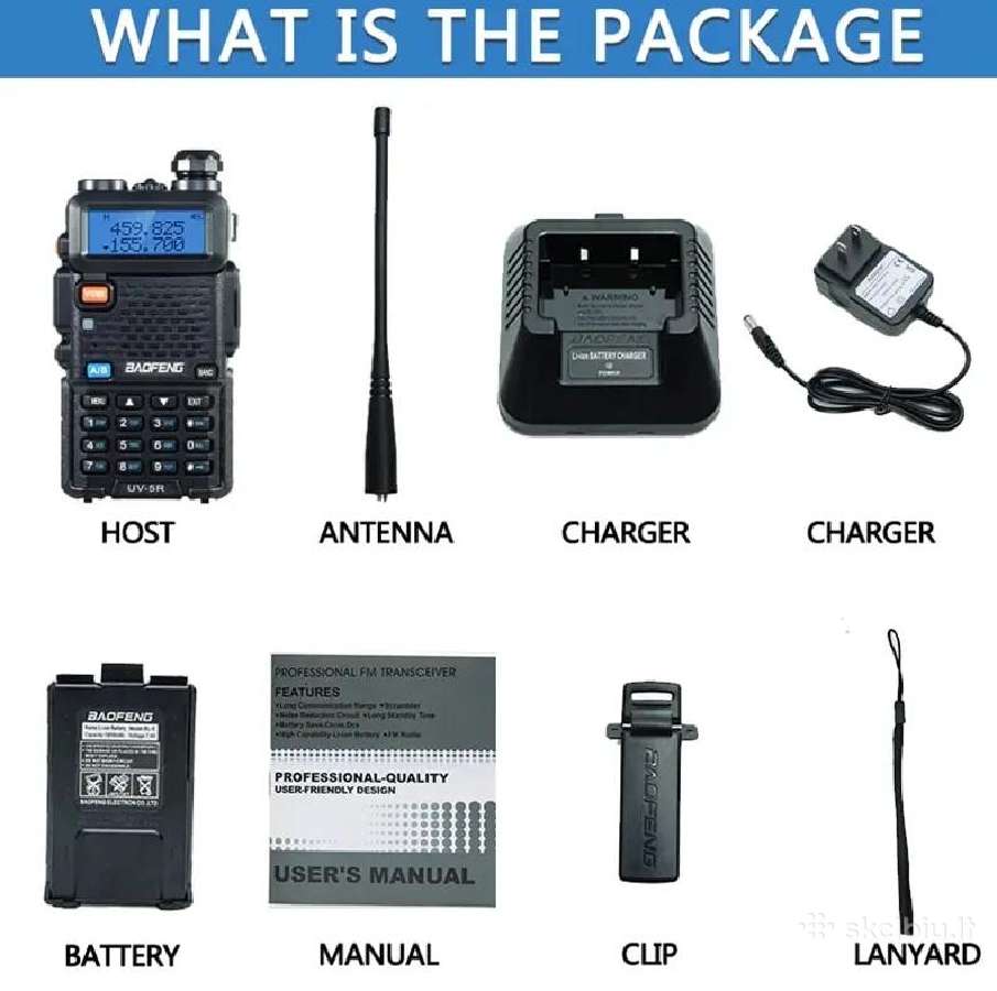 Baofeng Uv-5r 8w racija - nuotraukos Nr. 9
