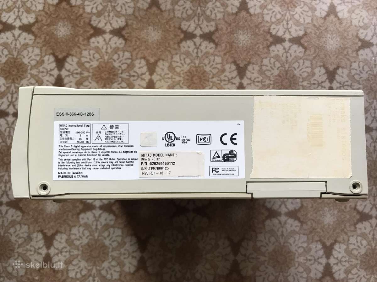 Retro kompiuteris Intel Celeron 366 MHz - nuotraukos Nr. 2