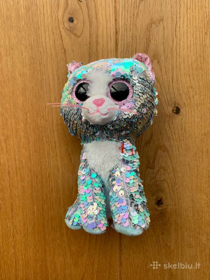 Ty Beanie Boos blizgi, keičianti spalvą, katytė