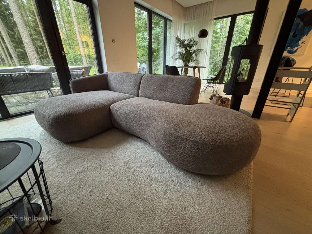 Modulinė sofa, teddy audinys - nuotraukos Nr. 3