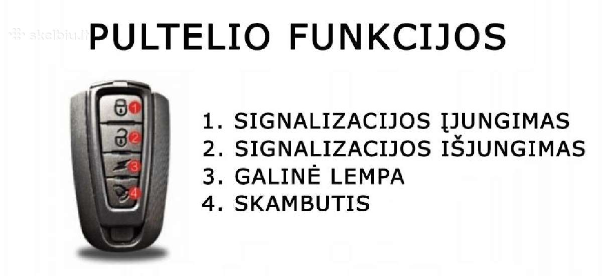 Dviračio signalizacija 3in1 komplektas - nuotraukos Nr. 4