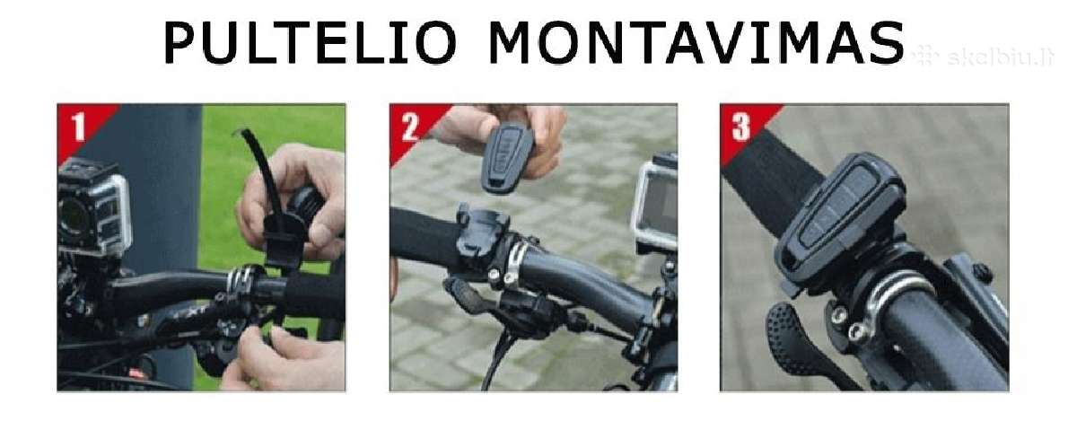 Dviračio signalizacija 3in1 komplektas - nuotraukos Nr. 6