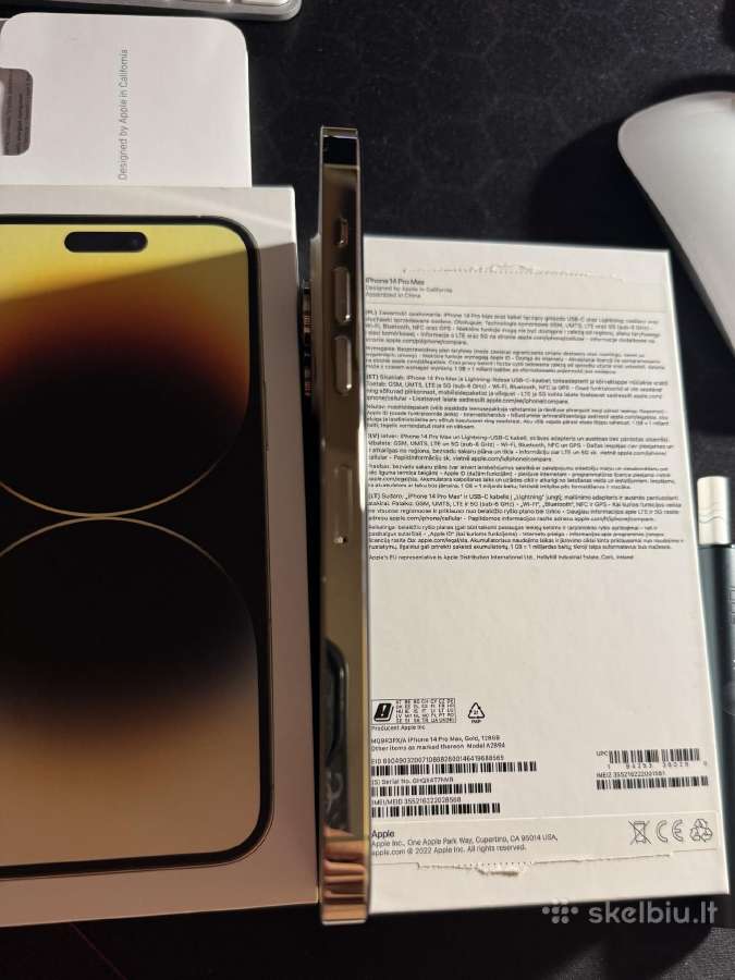 iPhone 14pro max 128 Gold - nuotraukos Nr. 4