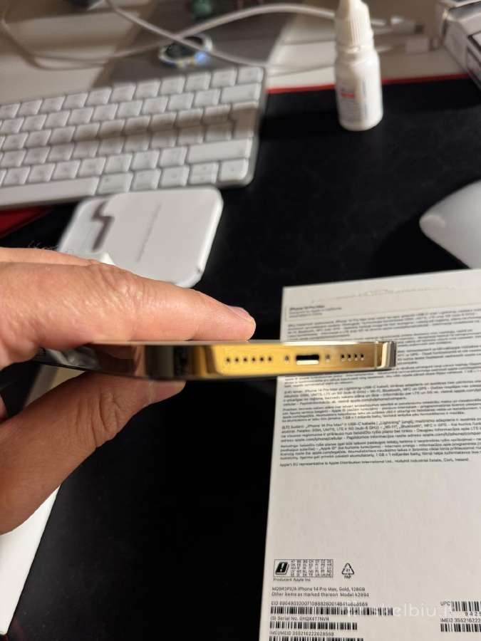 iPhone 14pro max 128 Gold - nuotraukos Nr. 7