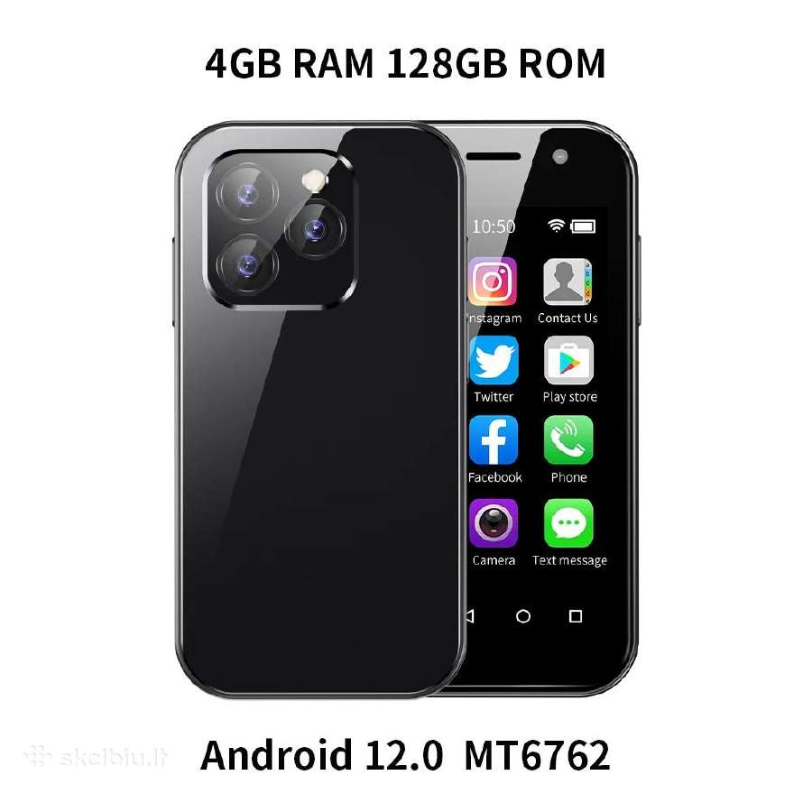 Mini mikro telefonas Soyes Xs14pro 4G 128gb