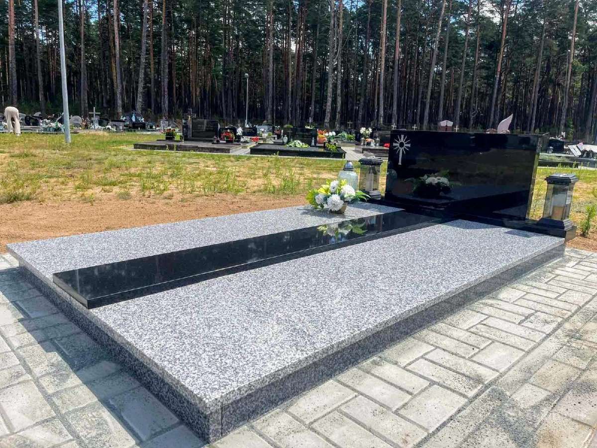 Paminklai. Akmens plokštės. Kapų įrengimo darbai. - nuotraukos Nr. 2