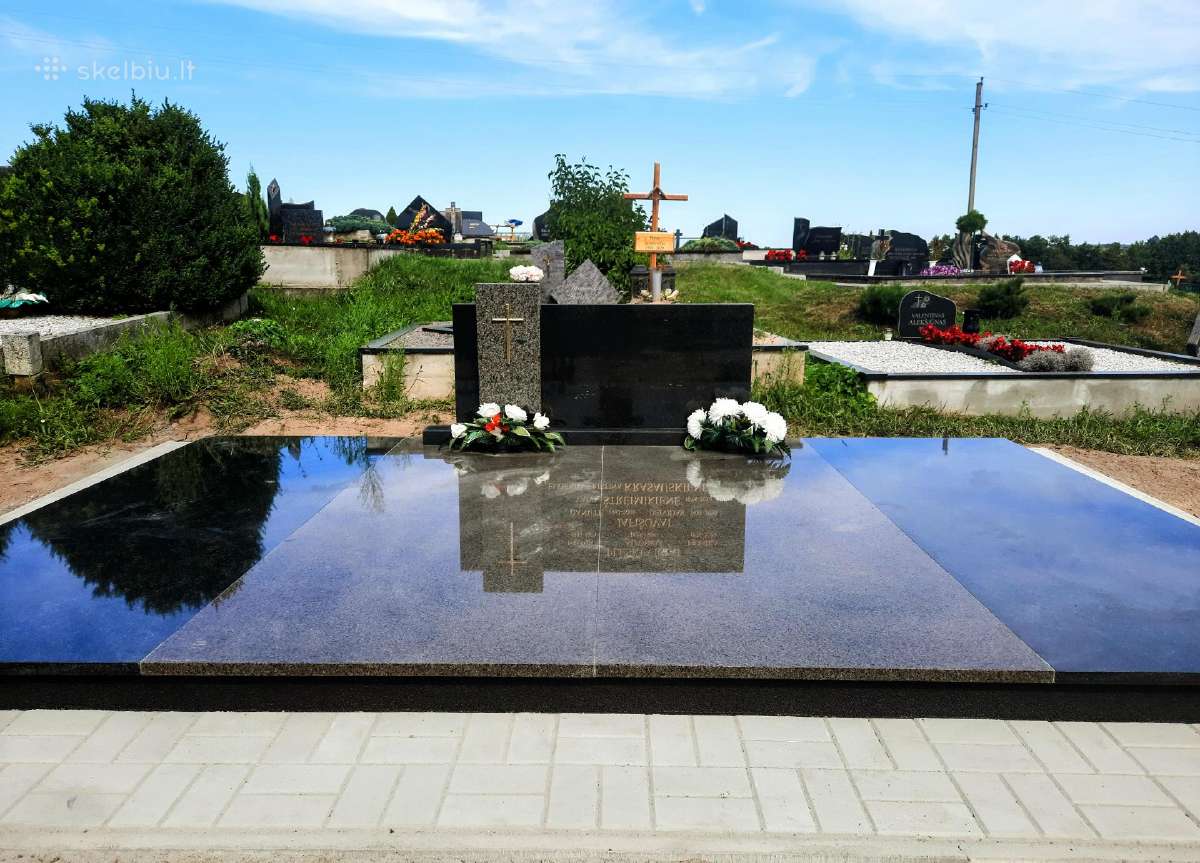 Paminklai. Akmens plokštės. Kapų įrengimo darbai. - nuotraukos Nr. 9