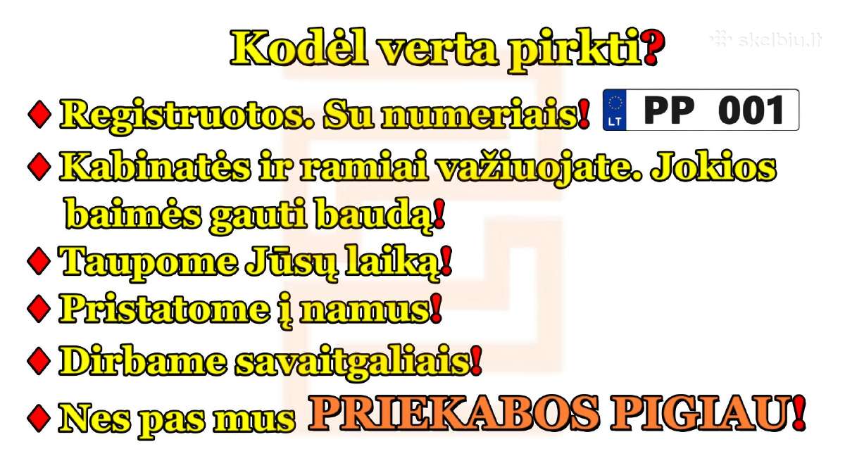 Nauja stipri 2.5x1.35m priekaba - nuotraukos Nr. 12