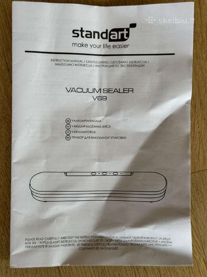 Vakuumatorius Standart V69 su garantija - nuotraukos Nr. 8