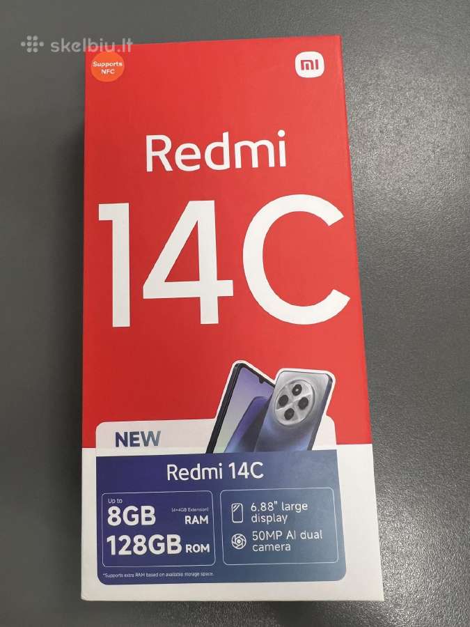 Xiaomi Redmi 14c Naujas 85 eur