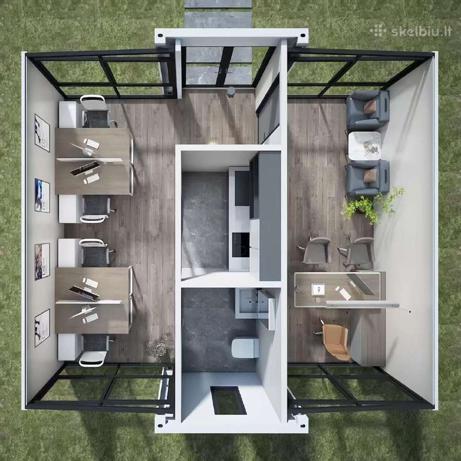 Modulinis namas, 36,5 m² ir 74,3 m² - nuotraukos Nr. 29