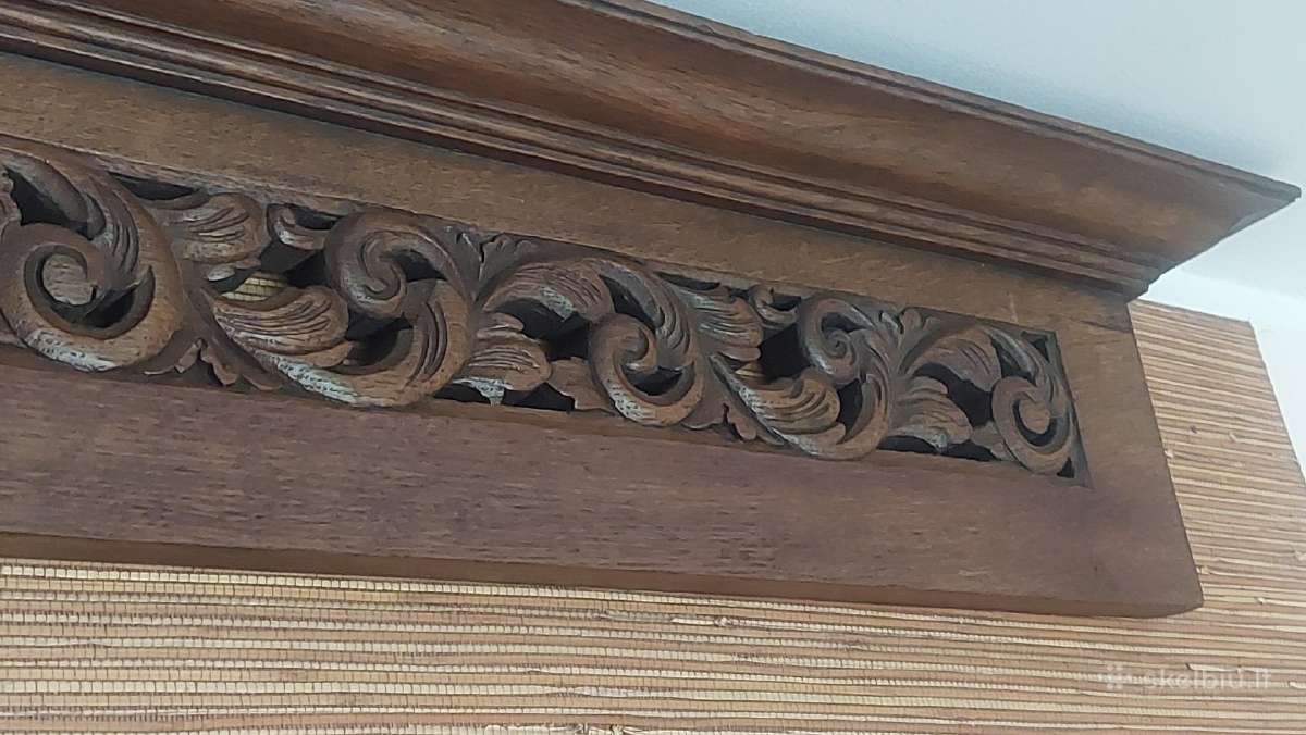 Drožinėta detalė, raudonmedžio ornamentai. - nuotraukos Nr. 5