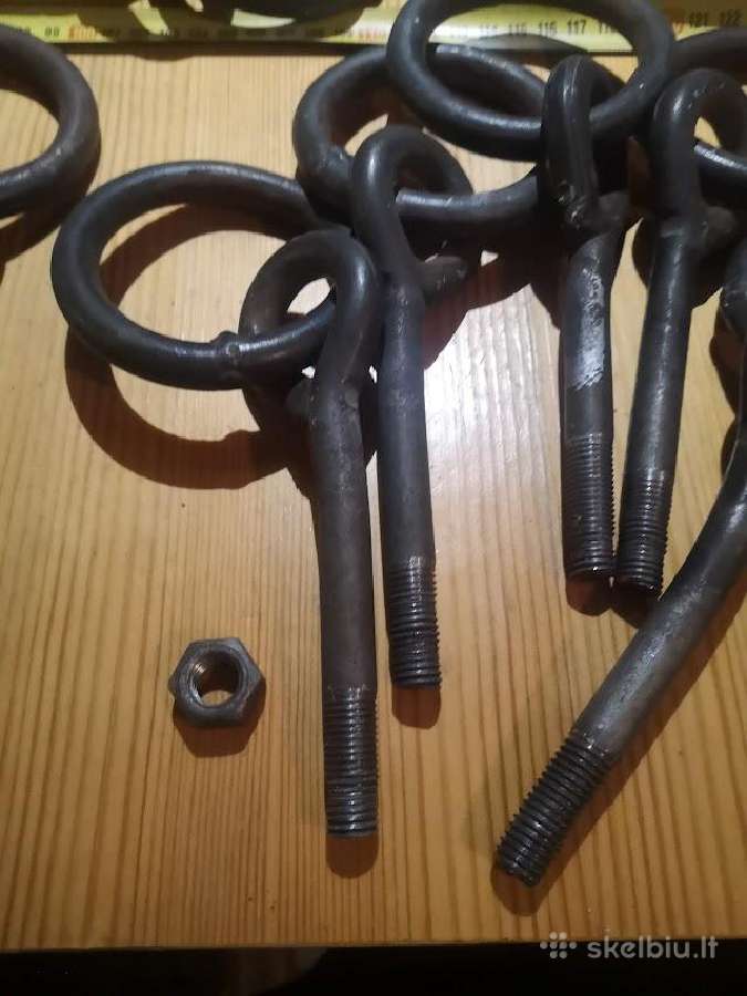 Metalo kabliai,ziedai tvirtinimo detale - nuotraukos Nr. 3
