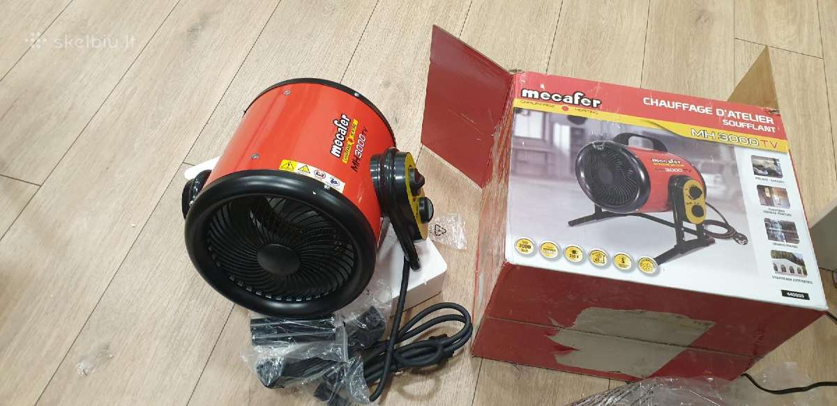 Naujas elektrinis sildytuvas Mecafer Mh3000tv 3kw