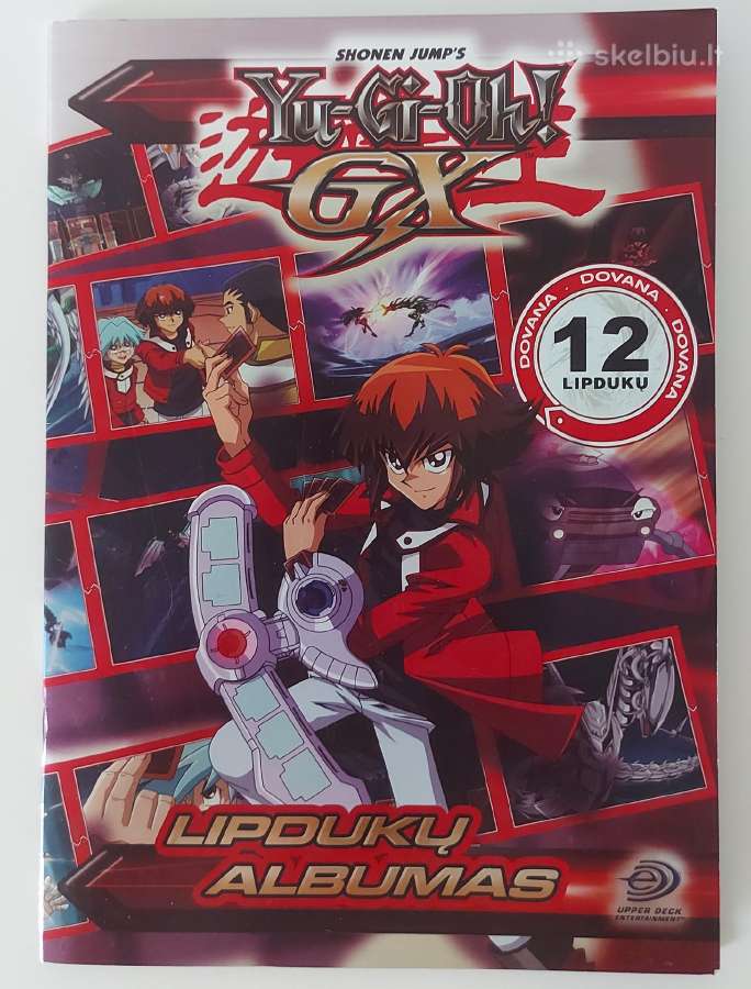 "yu-gi-oh GX" lipdukų albumas