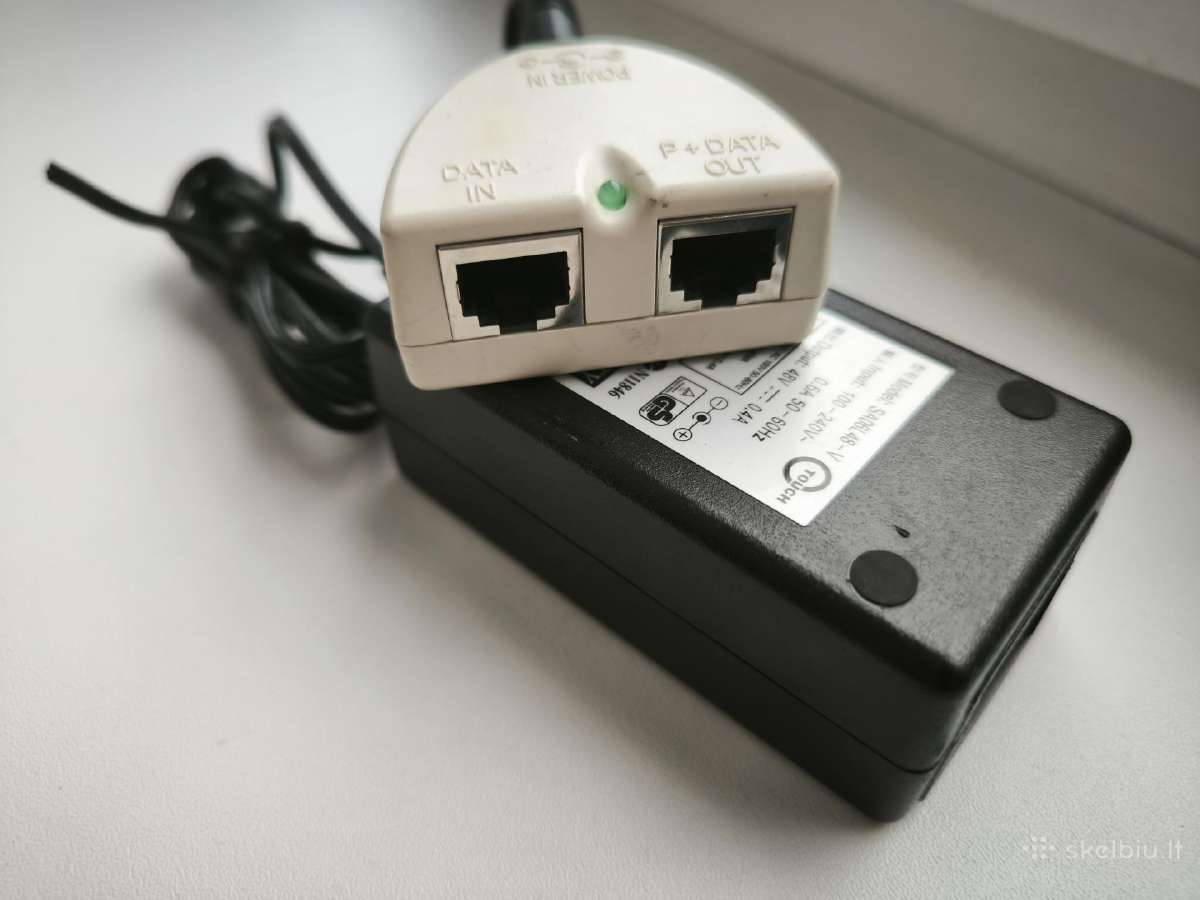 Maitinimo blokas 48v 0.4a su Poe bloku - nuotraukos Nr. 3