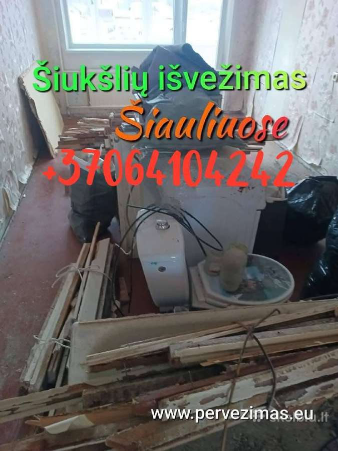 Krovinių pervežimas Senų baldų išvežimas,Šiauliai - nuotraukos Nr. 3