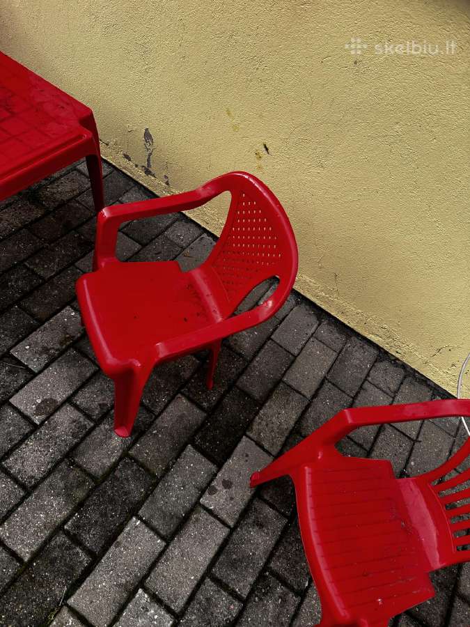 Plastikiniai lauko baldai vaikams - nuotraukos Nr. 3