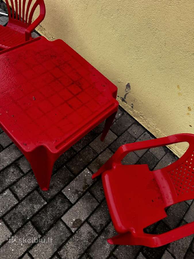 Plastikiniai lauko baldai vaikams - nuotraukos Nr. 4