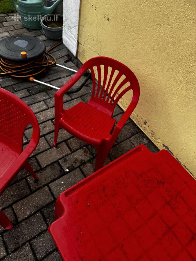 Plastikiniai lauko baldai vaikams - nuotraukos Nr. 5