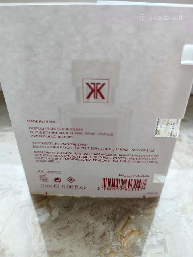Mfkp Baccarat rouge 540 mėginuko likutis - nuotraukos Nr. 3