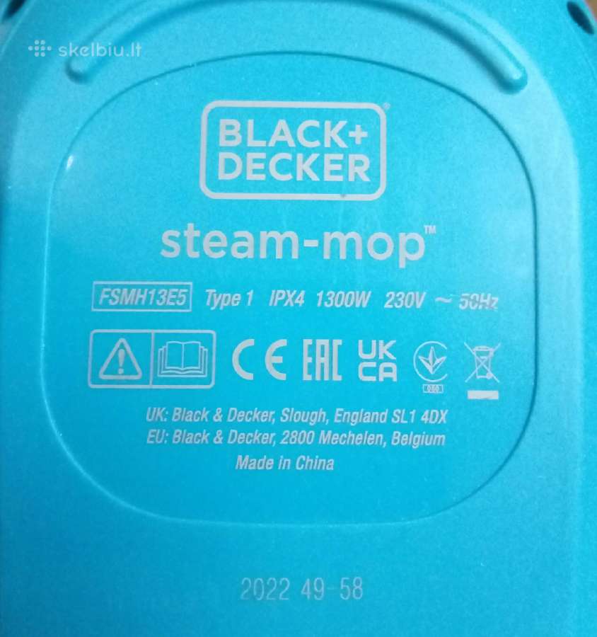 Black + decker steam mop - nuotraukos Nr. 4