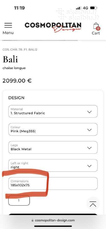 Sezlongas. Atvežimas - nuotraukos Nr. 3