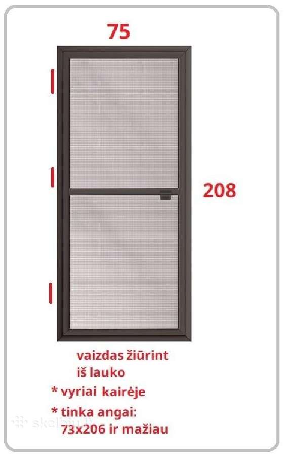 Tinkleliai nuo uodų durims (Nauji)