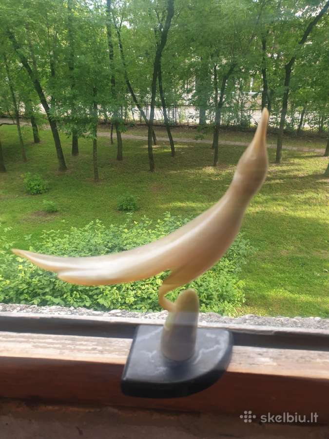 Dveju Paukščiu statuleles iš rago - nuotraukos Nr. 4