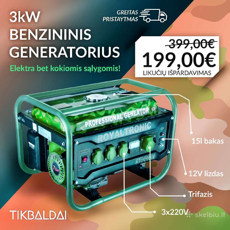 Elektros generatorius (benzinas)