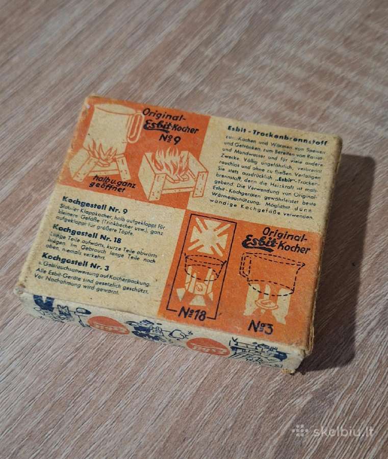 Ww2 esbit krosnelės kuras - nuotraukos Nr. 3