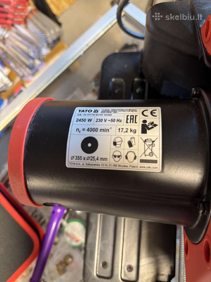 Metalo pjovimo staklės 2450w 355 mm - nuotraukos Nr. 6