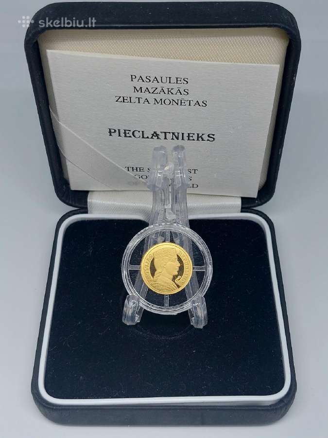 Latvija 5 latai 2003 - Zelta Pieclatnieks auksinė