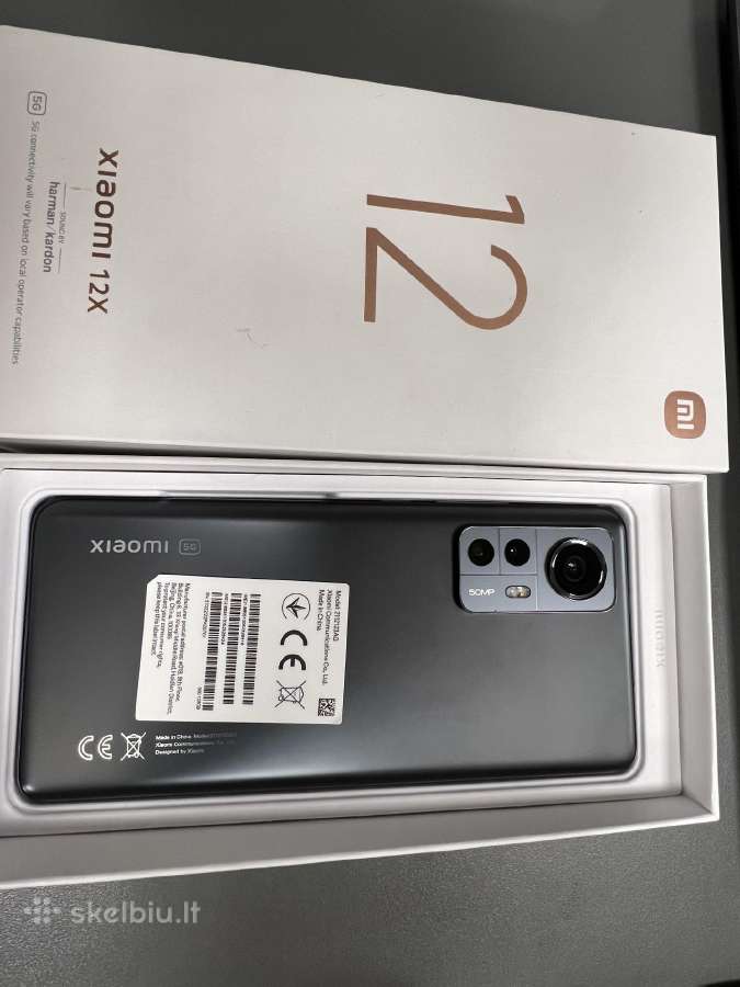Xiaomi 12x 5G 128gb/8gb RAM Naujas (ekspozicinis)