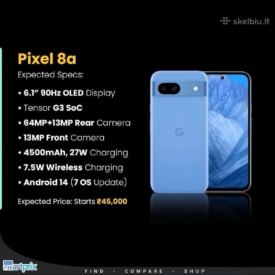 Pixel 9a 5G 8/128gb naujas garantija - nuotraukos Nr. 5