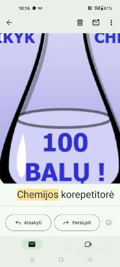 Chemijos korepetitorė