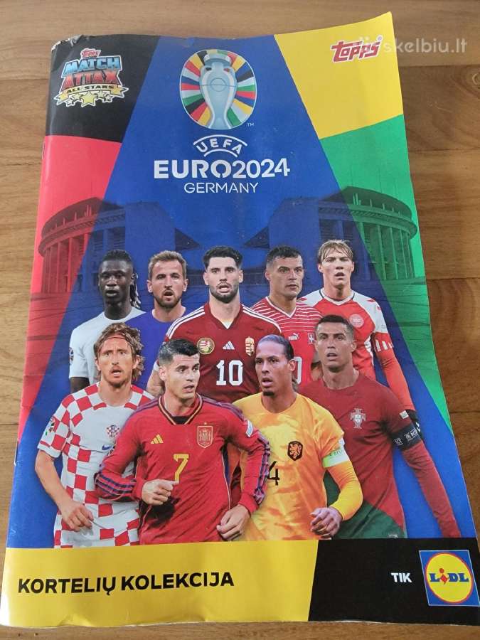 Lidl Uefa Euro 2024 kortelių kolekcija