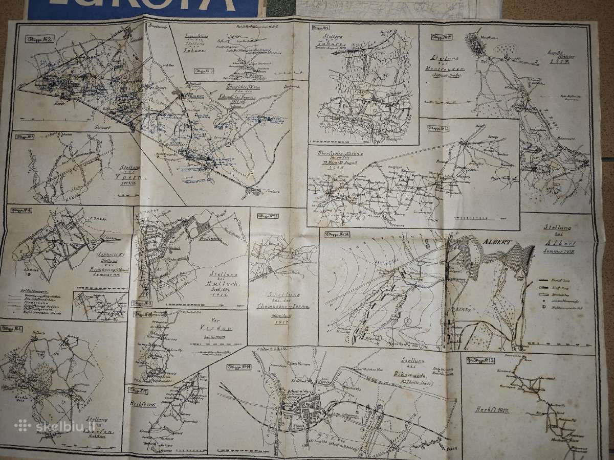 Seni Europos zemelapiai Ww1 ir Ww2 laikotarpio - nuotraukos Nr. 6