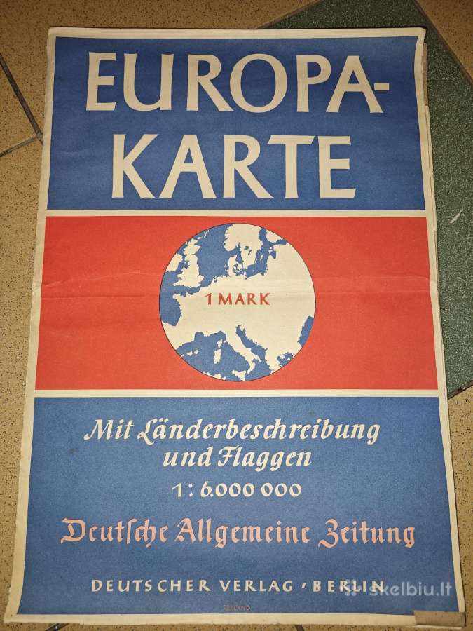Seni Europos zemelapiai Ww1 ir Ww2 laikotarpio - nuotraukos Nr. 12